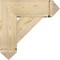 Ekena Millwork Traditional Arts and Crafts Rough Sawn Bracket w/ Offset Brace, Douglas Fir, 8"W x 22"D x 22"H BKT0806X22X22TRA03RDF - alternate 3